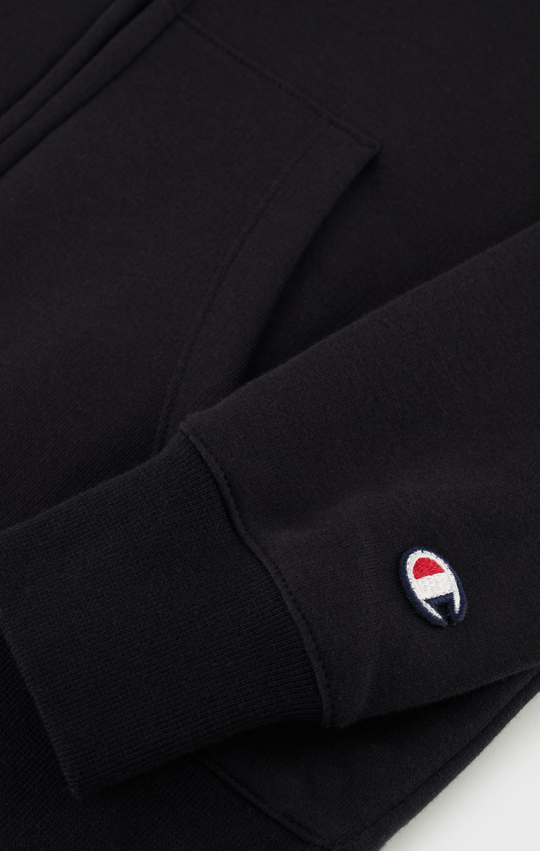Толстовка hooded full zip sweatshirt 117115-KK001 Champion M Чорний — фото 7