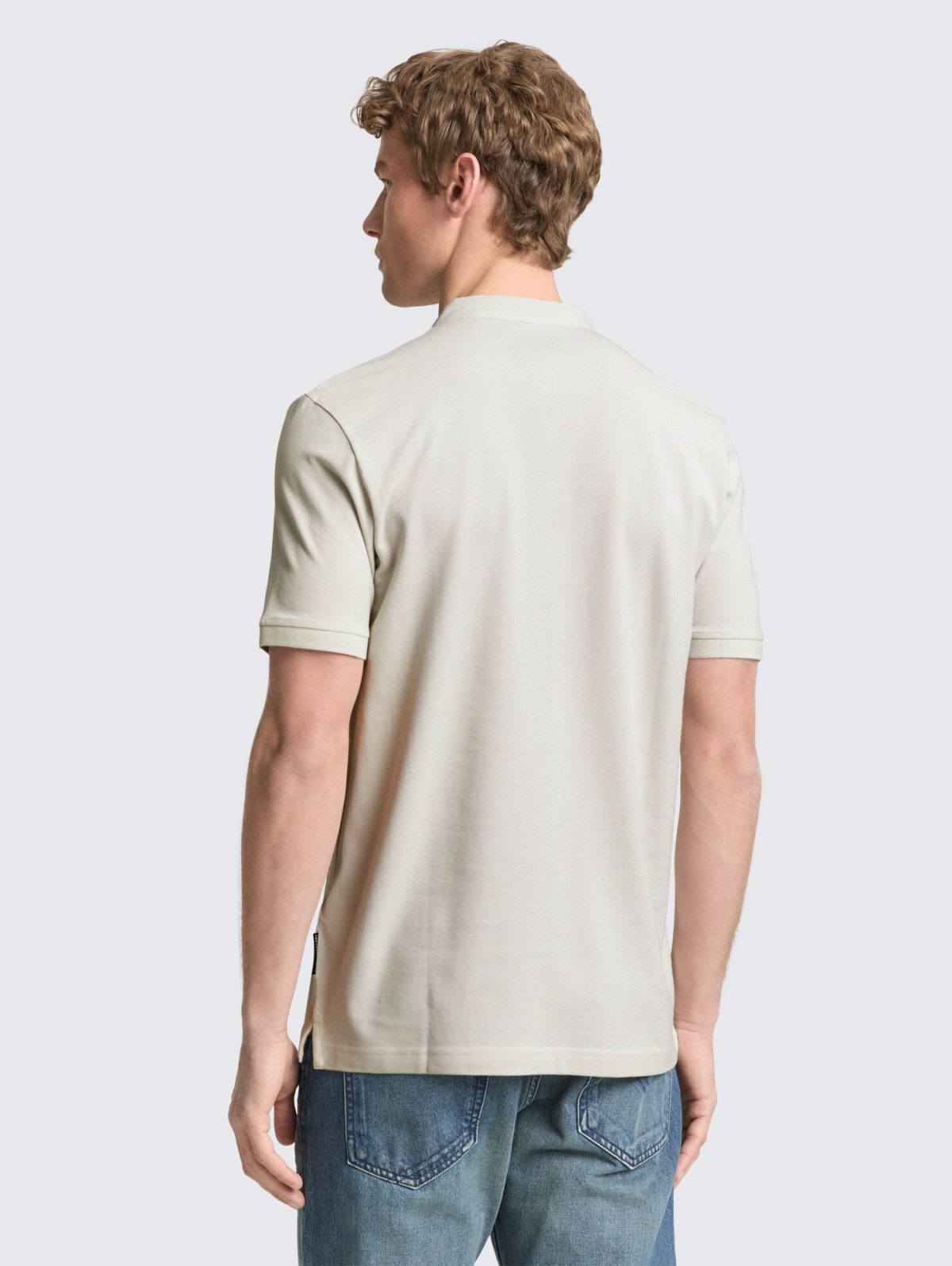 Поло polo shirt with stand-up collar 1050326-32257 Tom Tailor XXL Білий — фото 4