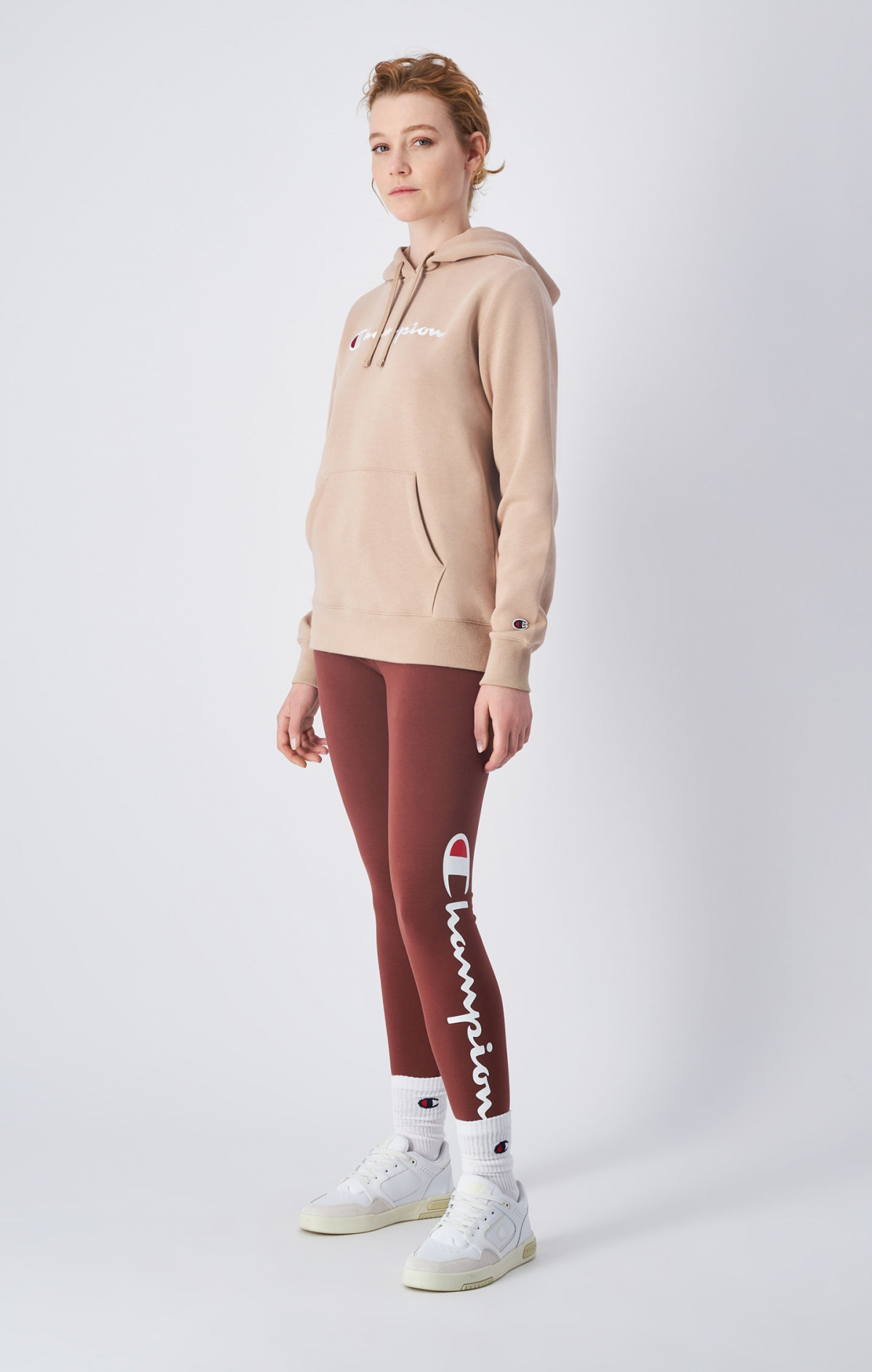 Худі HOODED SWEATSHIRT 117529-MS079 Champion L Бежевий — фото 4