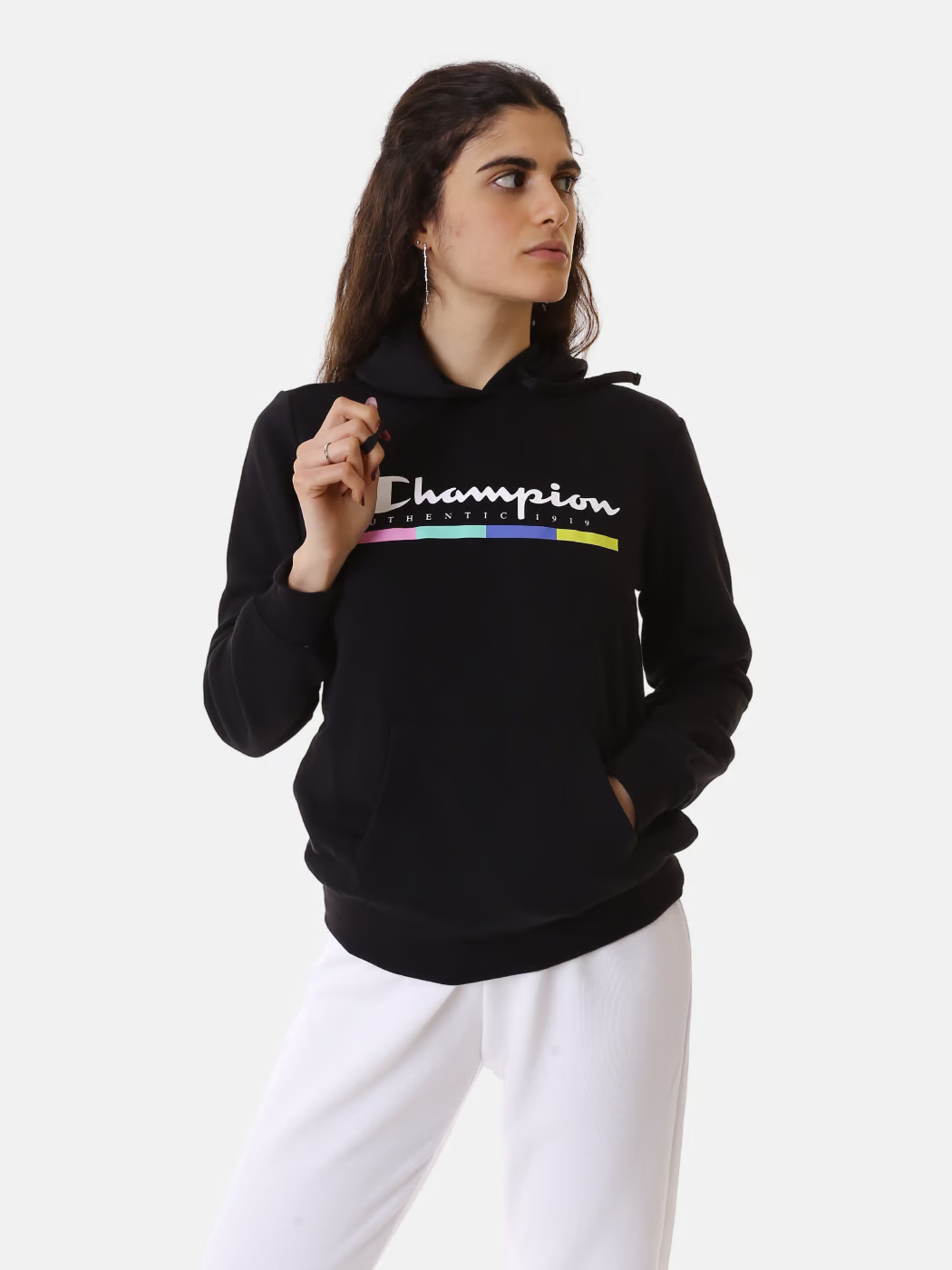 Худі hooded sweatshirt 117104-KK001 Champion L Чорний — фото 2