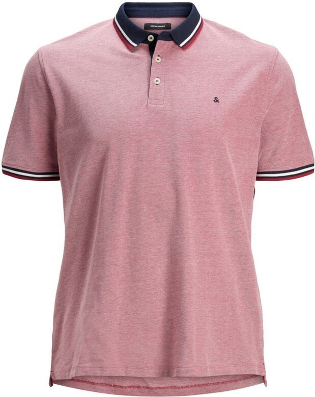 Поло JJEPAULOS POLO SS NOOS PS 12143859-Rio Red-Detail:PS Jack & Jones PLUS 2XL Червоний — фото 7