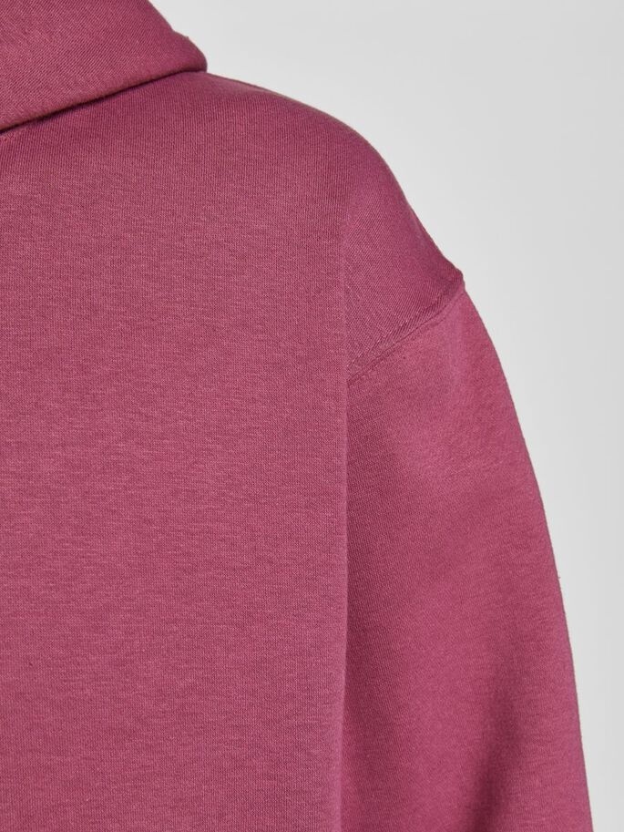 Толстовка JJESOFT SWEAT HOOD NOOS 12161145-Hawthorn Rose-Fit:Relaxed Jack & Jones XXL Бордовий — фото 6