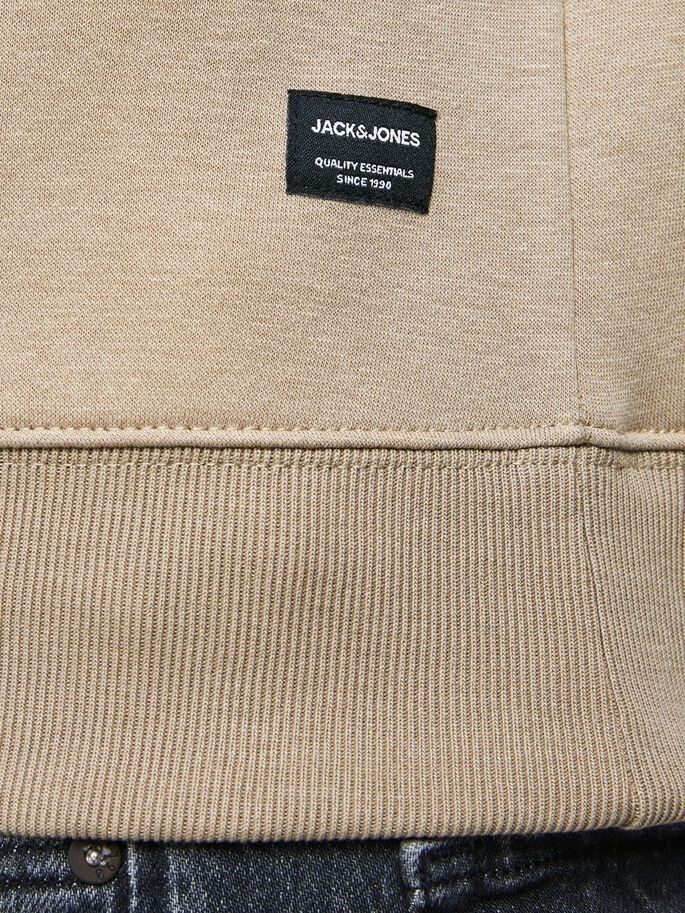 Толстовка JJESOFT SWEAT HOOD NOOS 12161145 Crockery Jack & Jones L Бежевий — фото 6