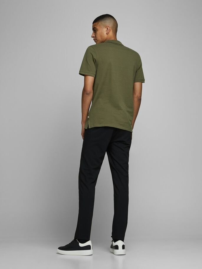 Поло JJEBASIC POLO SS NOOS 12136516 Olive Night Jack & Jones M Хакі — фото 6
