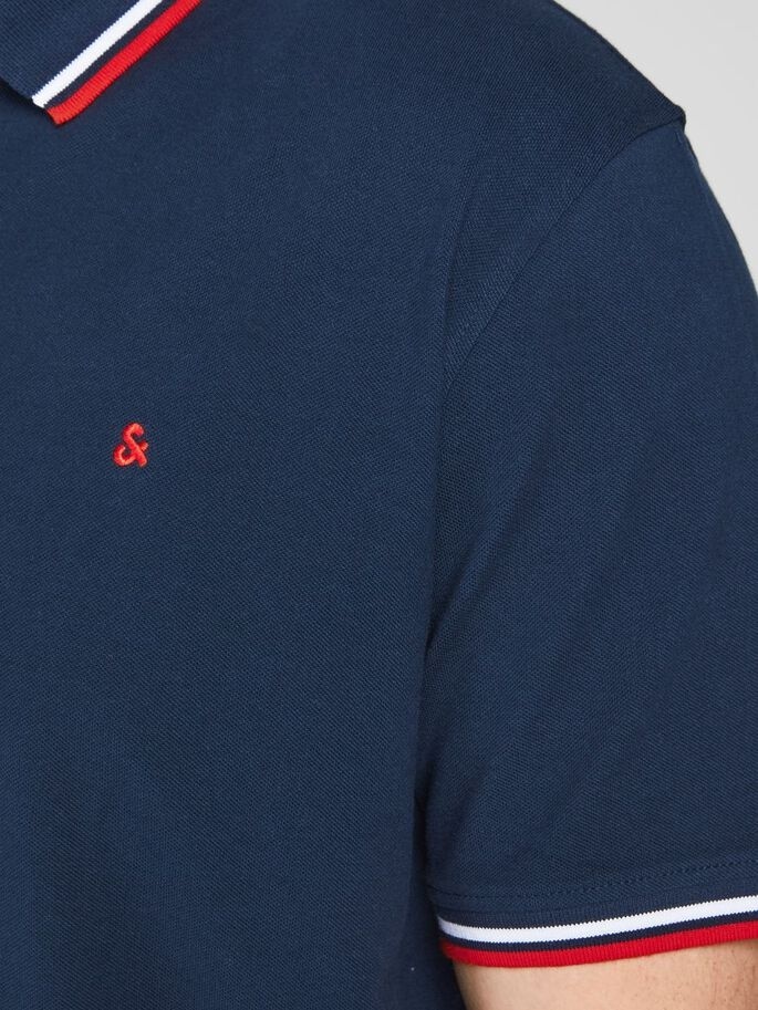 Поло JJEPAULOS POLO SS NOOS PS 12143859-Navy Blazer Jack & Jones PLUS 2XL Темно-синій — фото 6