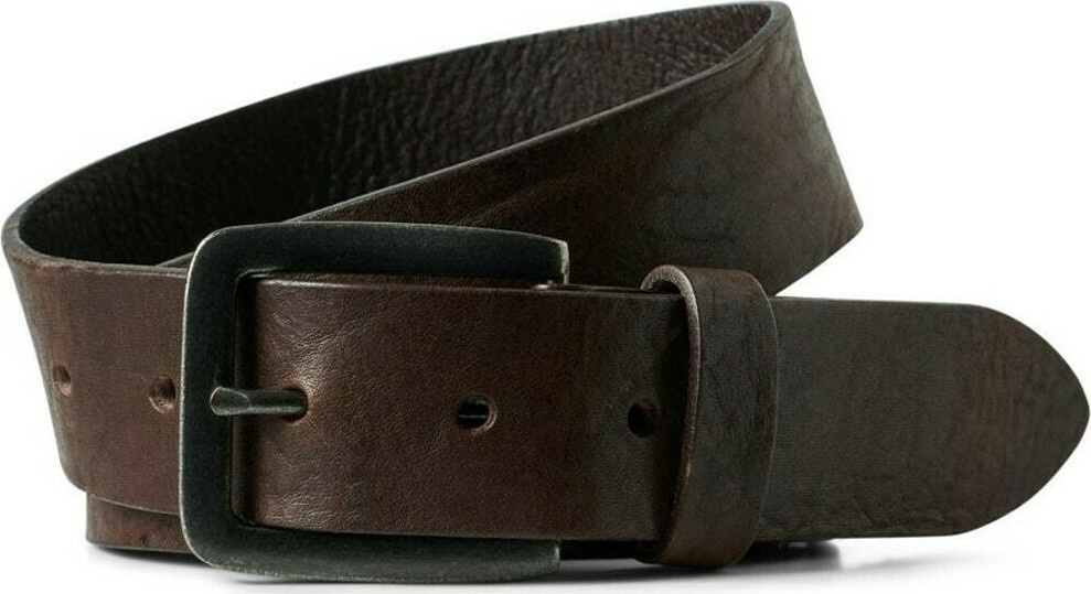 Ремінь JACVICTOR LEATHER BELT NOOS 12152757-Black Coffee Jack & Jones 105 Темно-коричневий — фото 2