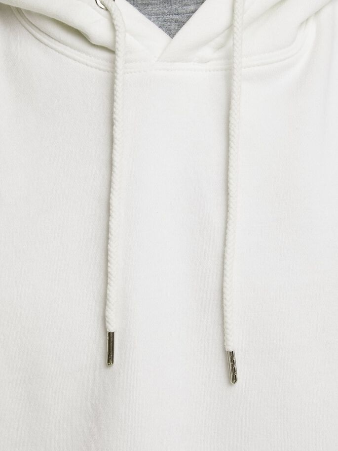 Толстовка JJESOFT SWEAT HOOD NOOS 12161145-White-Fit:Relaxed/Solid Col Jack & Jones XXL Білий — фото 5