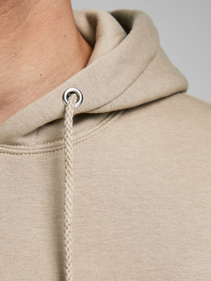 Толстовка JJESOFT SWEAT HOOD NOOS 12161145 Crockery Jack & Jones L Бежевий — фото 5