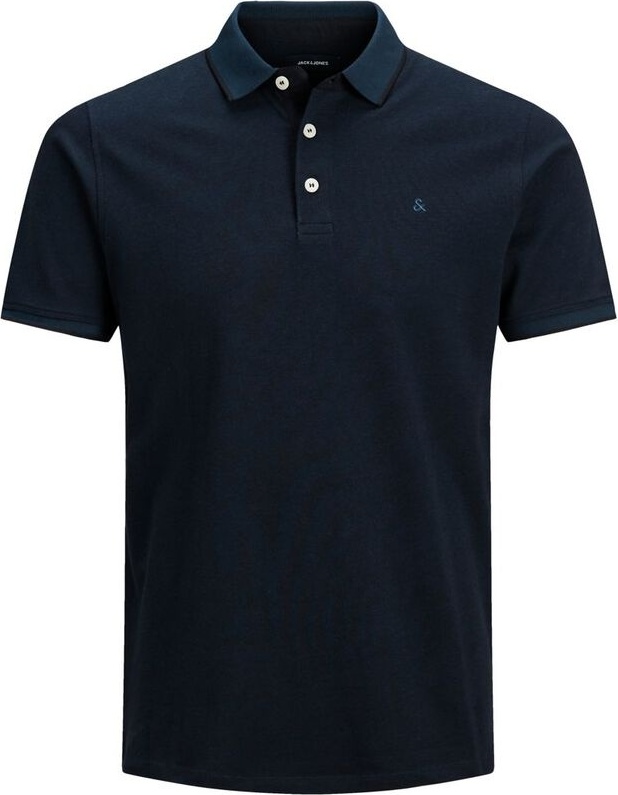 Поло JJEPAULOS POLO SS NOOS PS 12143859-Dark Navy-Detail:PS Jack & Jones PLUS 2XL Темно-синій — фото 6
