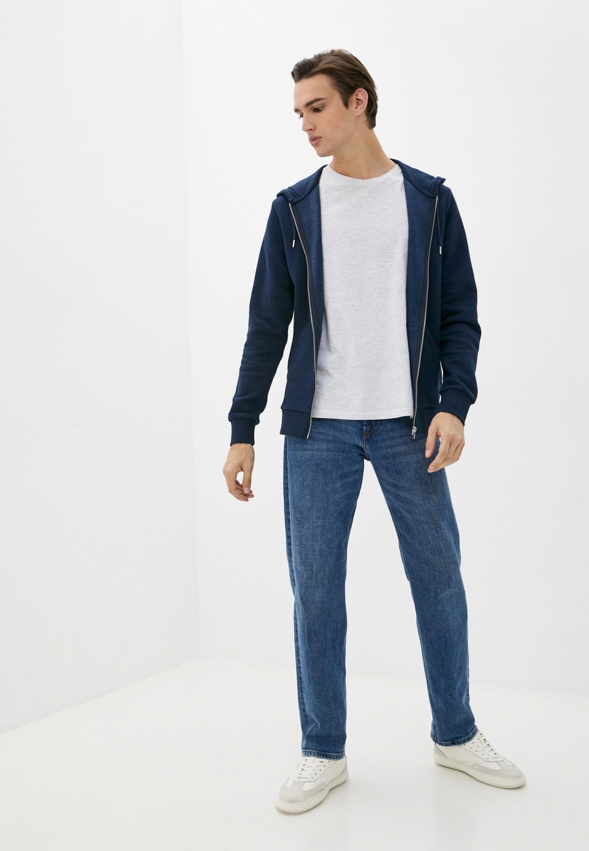 Толстовка PKTGMS BASIC SWEAT CARDIGAN 12116082-Navy Blazer Jack & Jones M Темно-синій — фото 6