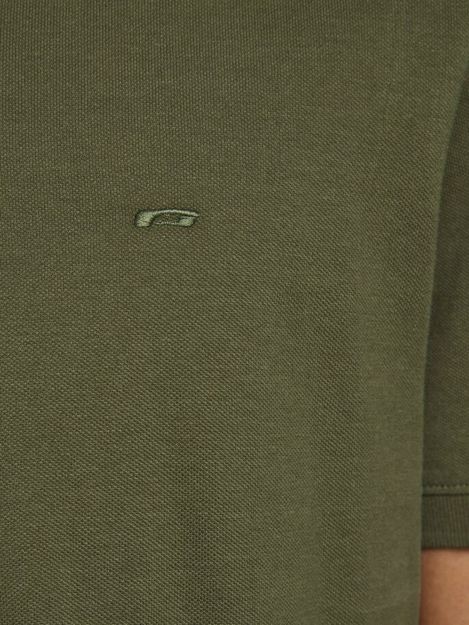 Поло JJEBASIC POLO SS NOOS 12136516 Olive Night Jack & Jones M Хакі — фото 5