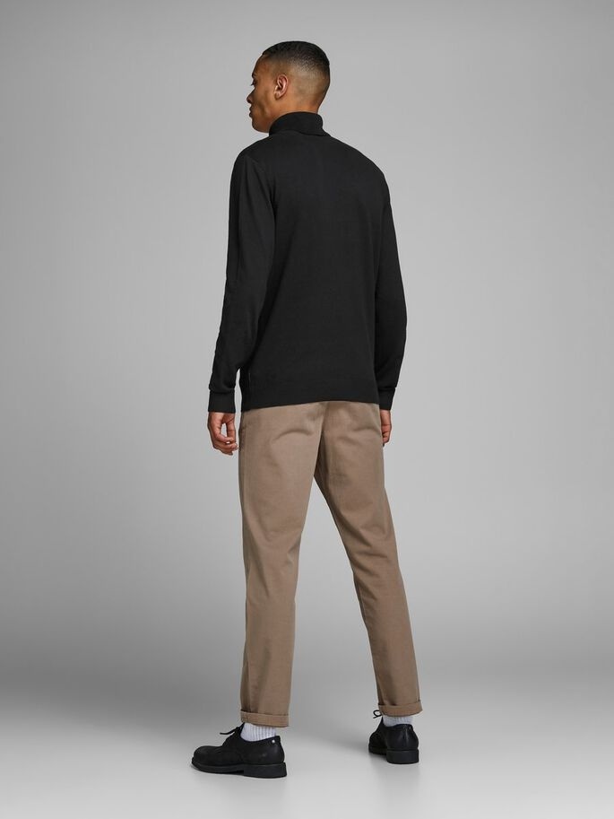 Пуловер JJEEMIL KNIT ROLL NECK NOOS 12157417-Black Jack & Jones XXL Чорний — фото 4