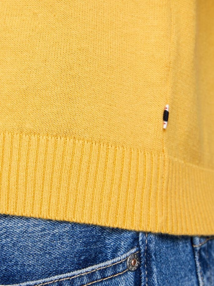 Пуловер JJEBASIC KNIT CREW NECK NOOS 12137190-Golden Orange Jack & Jones XXL Жовтий — фото 6