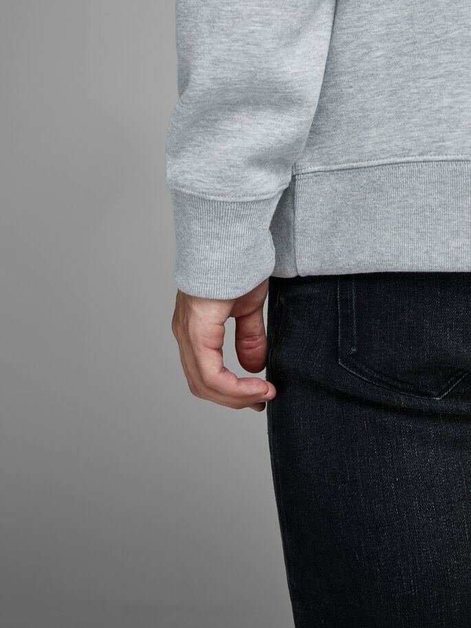 Толстовка JJESOFT SWEAT HOOD NOOS 12161145 Light Grey Melange Jack & Jones XXL Сірий — фото 6