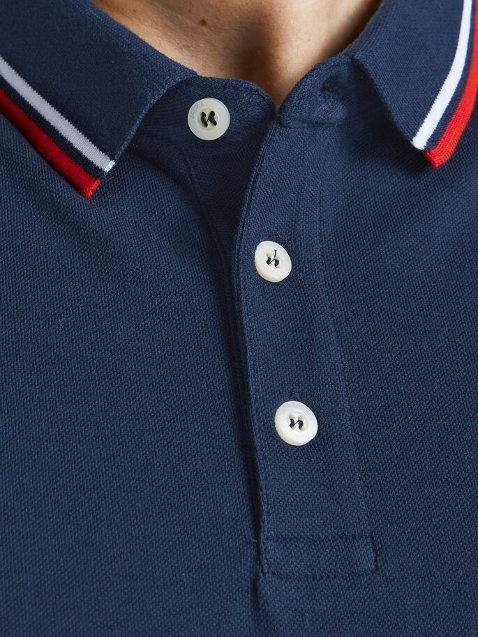Поло JJEPAULOS POLO SS NOOS PS 12143859-Navy Blazer Jack & Jones PLUS 2XL Темно-синій — фото 5