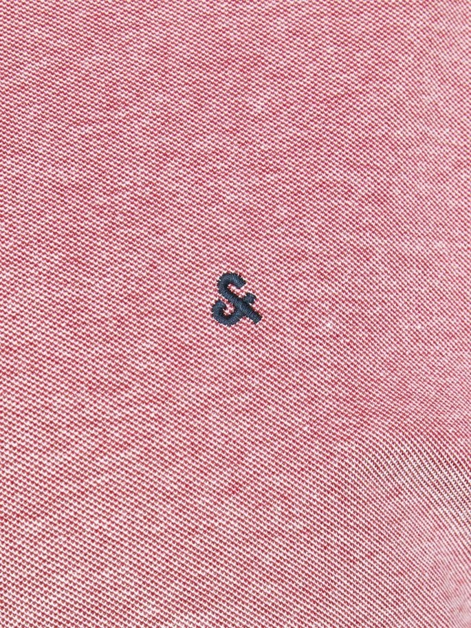 Поло JJEPAULOS POLO SS NOOS PS 12143859-Rio Red-Detail:PS Jack & Jones PLUS 2XL Червоний — фото 6