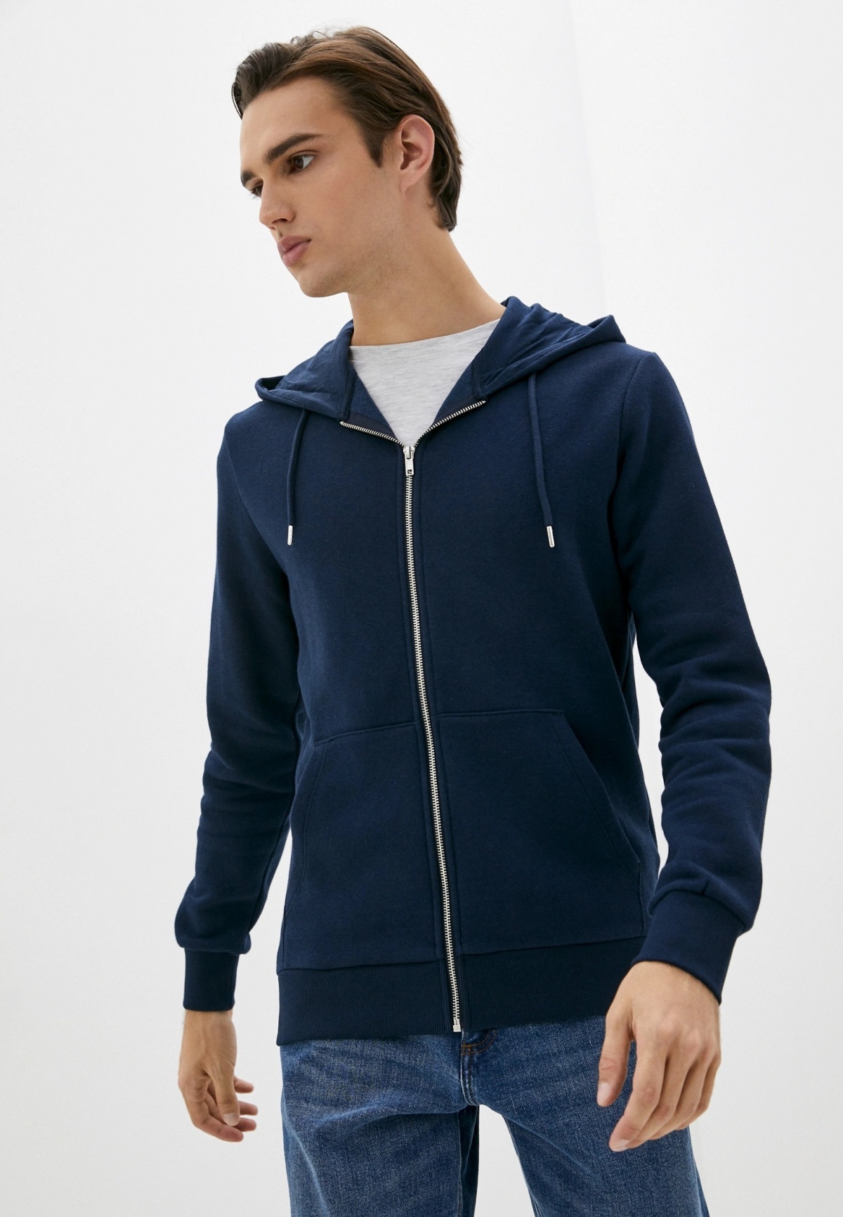 Толстовка PKTGMS BASIC SWEAT CARDIGAN 12116082-Navy Blazer Jack & Jones M Темно-синій — фото 3