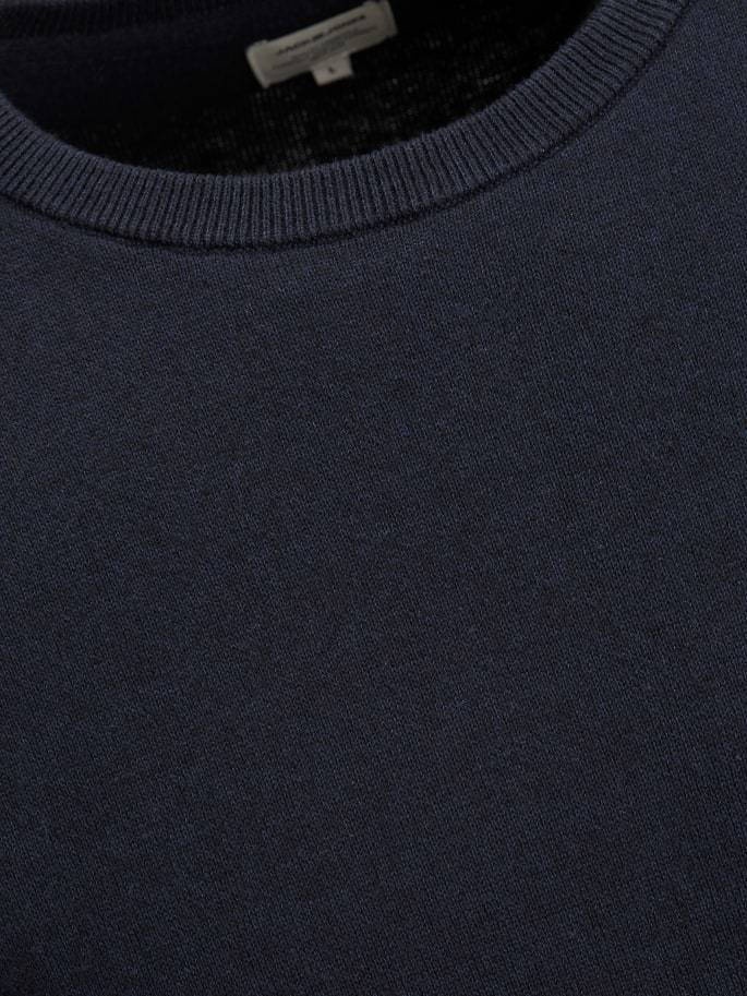 Пуловер JJEBASIC KNIT CREW NECK PS 12144038-Navy Blazer Jack & Jones PLUS 2XL Темно-синій — фото 5