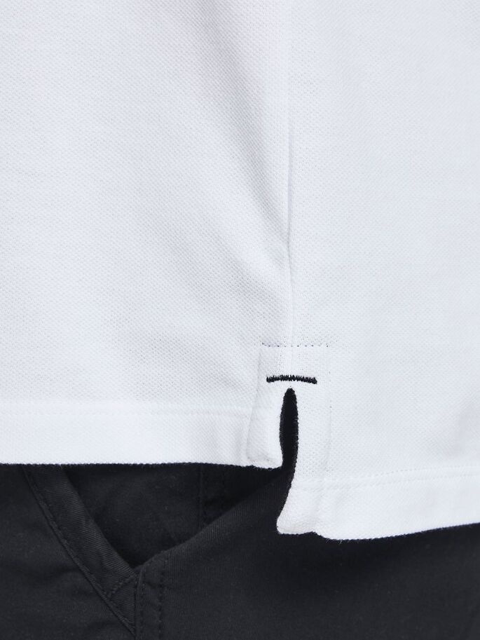 Поло JJEPAULOS POLO SS NOOS PS 12143859-White-Detail:PS Jack &amp; Jones PLUS 2XL Білий — фото 5