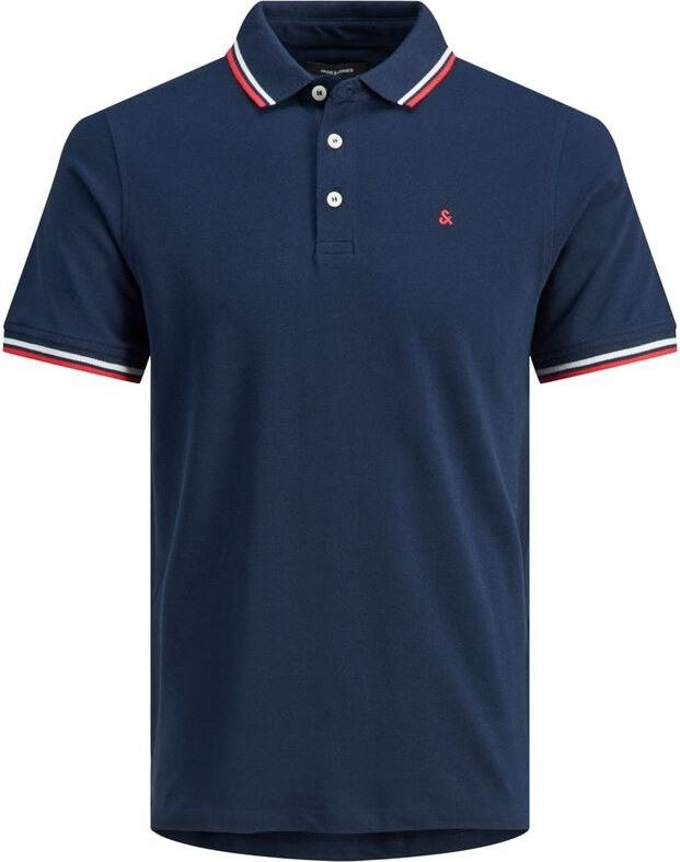 Поло JJEPAULOS POLO SS NOOS PS 12143859-Navy Blazer Jack & Jones PLUS 2XL Темно-синій — фото 7