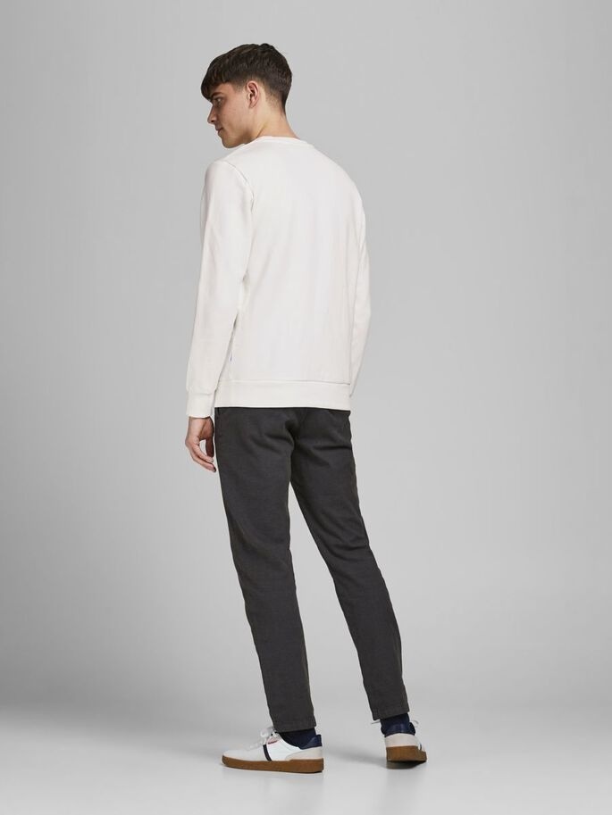 Толстовка JORMINISTRY SWEAT CREW NECK 12180410 Cloud Dancer Jack & Jones L Білий — фото 5