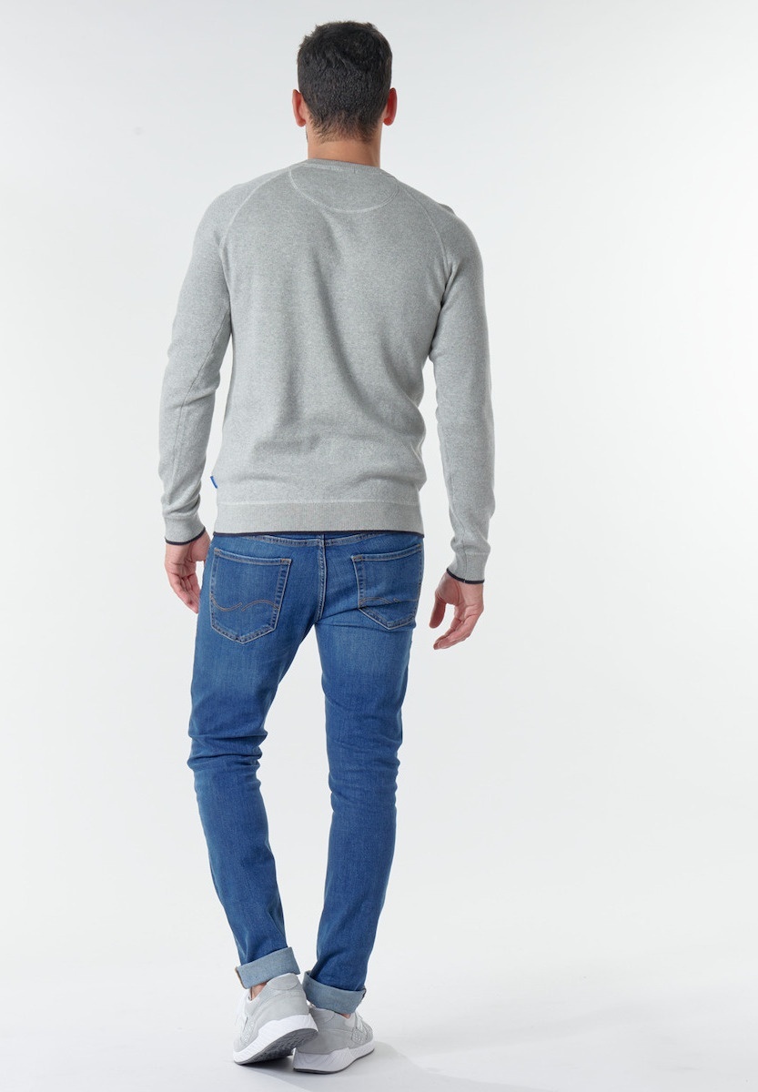 Світшот JORJOES KNIT CREW NECK 12175774 Light Grey Jack & Jones S Сірий — фото 6