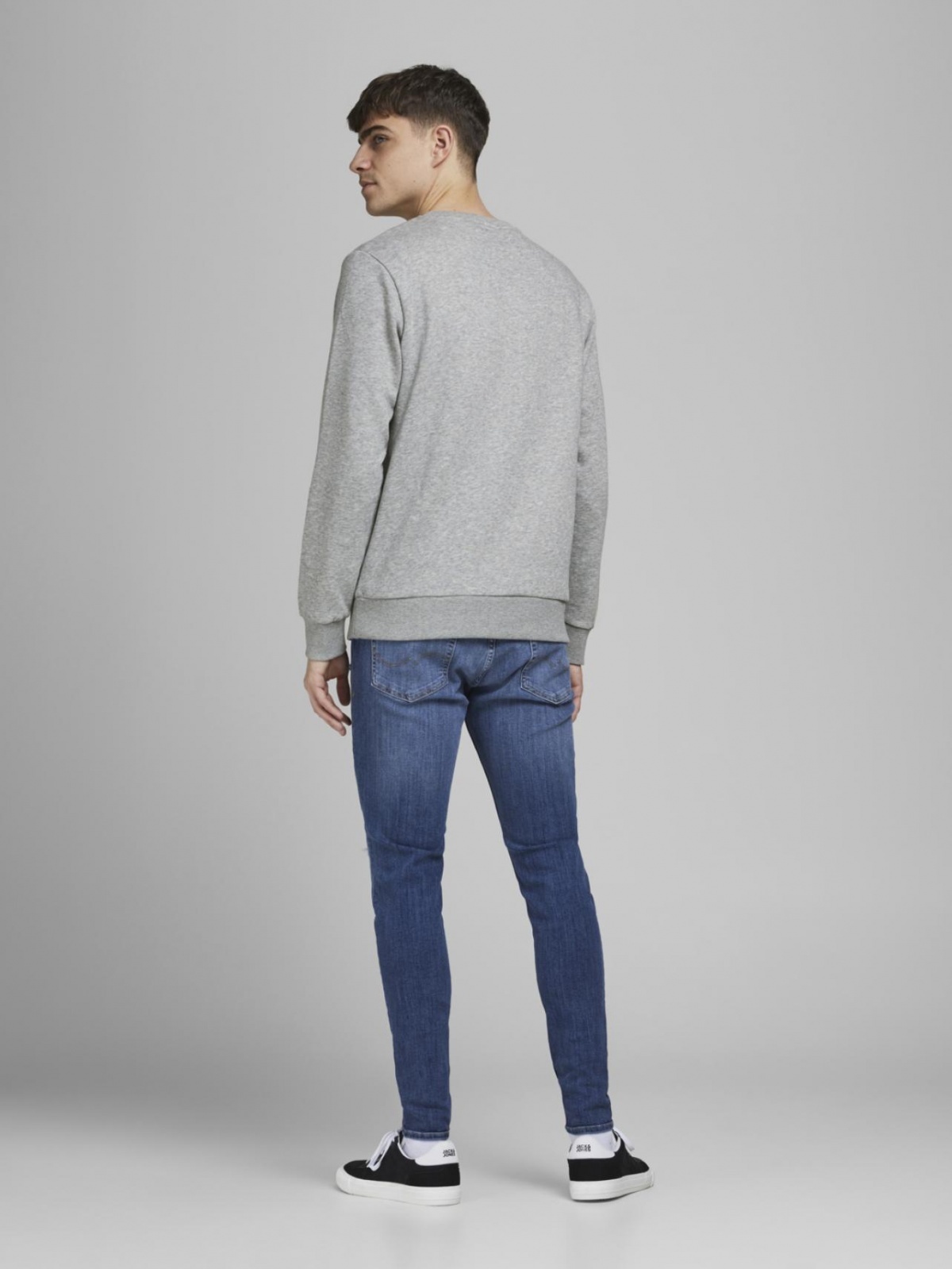 Толстовка JORMINISTRY SWEAT CREW NECK 12180410 Light Grey Melange Jack & Jones XXL Сірий — фото 5