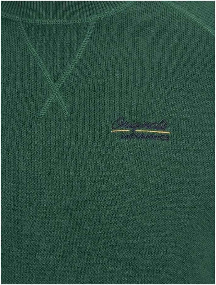 Світшот JORJOES KNIT CREW NECK 12175774 Trekking Green Jack & Jones M Зелений — фото 4