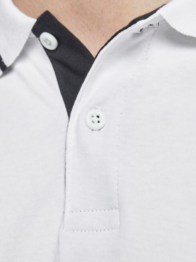 Поло JJEJERSEY POLO SS NOOS 12180891 White Jack & Jones XXL Білий — фото 5