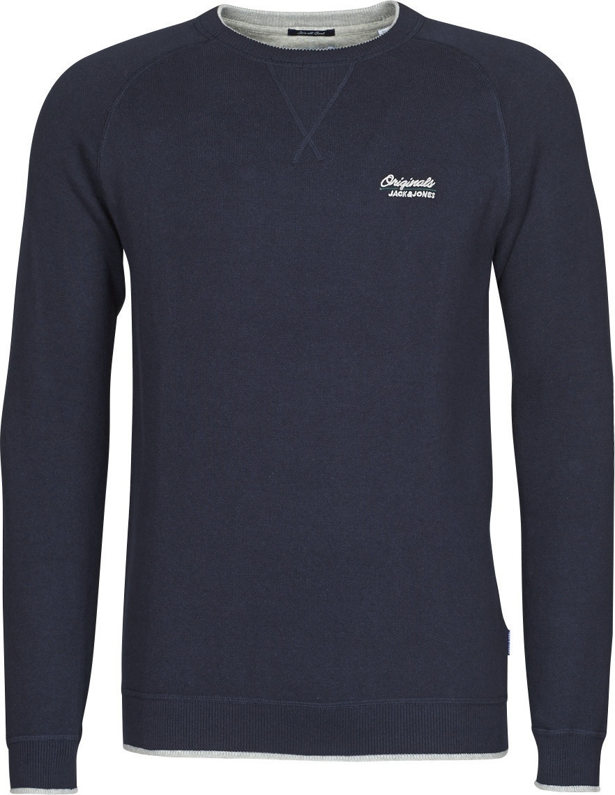 Світшот JORJOES KNIT CREW NECK 12175774 Sky Captain Jack & Jones S Темно-синій — фото 3