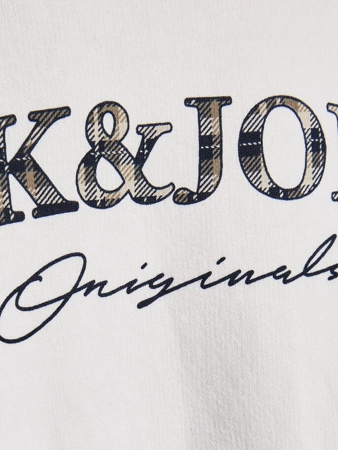 Толстовка JORMINISTRY SWEAT CREW NECK 12180410 Cloud Dancer Jack & Jones L Білий — фото 6