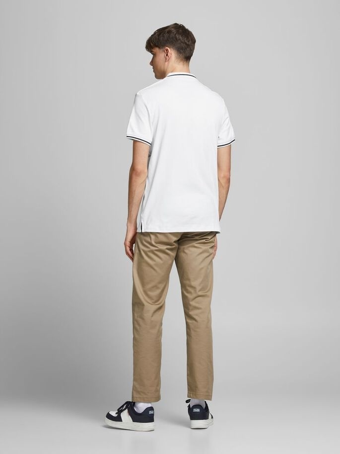 Поло JJEJERSEY POLO SS NOOS 12180891 White Jack & Jones XXL Білий — фото 7