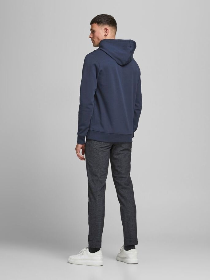 Худі JJEBASIC SWEAT HOOD NOOS 12182537-Navy Blazer-Fit:REG Jack & Jones S Темно-синій — фото 3