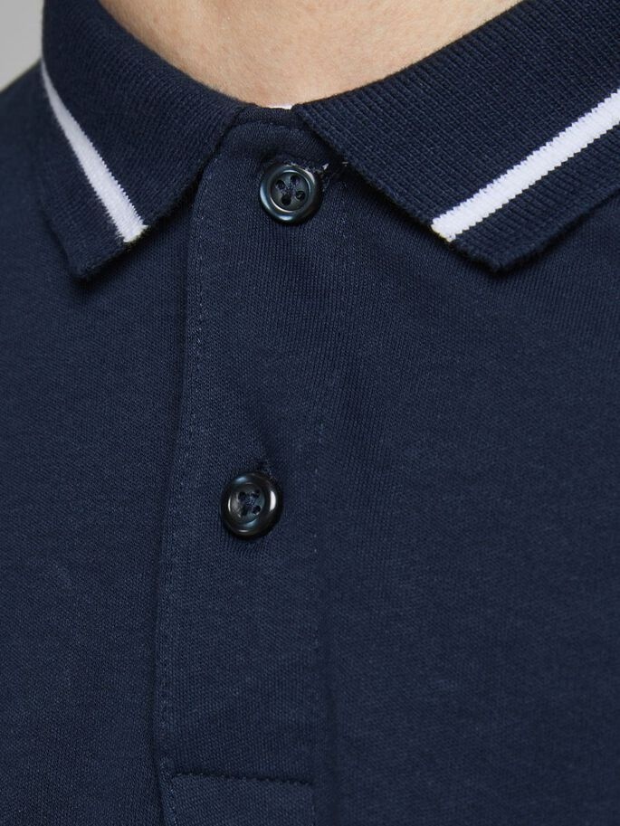Поло JJEJERSEY POLO SS NOOS 12180891 Navy Blazer Jack & Jones S Темно-синій — фото 5