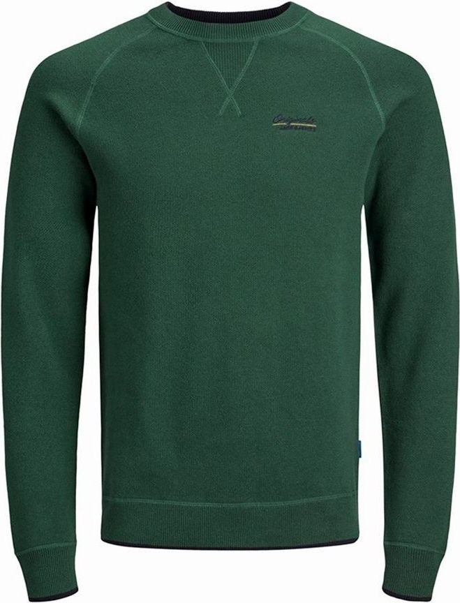 Світшот JORJOES KNIT CREW NECK 12175774 Trekking Green Jack & Jones M Зелений — фото 3