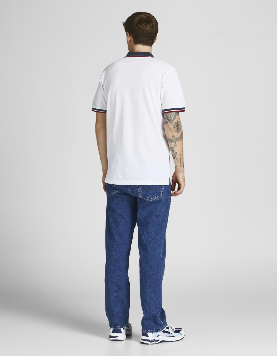 Поло JPRBLUWIN POLO SS NOOS 12169064-Cloud Dancer-Fit:REG SOLID Jack & Jones XXL Білий — фото 4