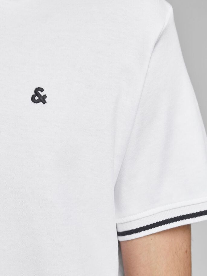Поло JJEJERSEY POLO SS NOOS 12180891 White Jack & Jones XXL Білий — фото 6