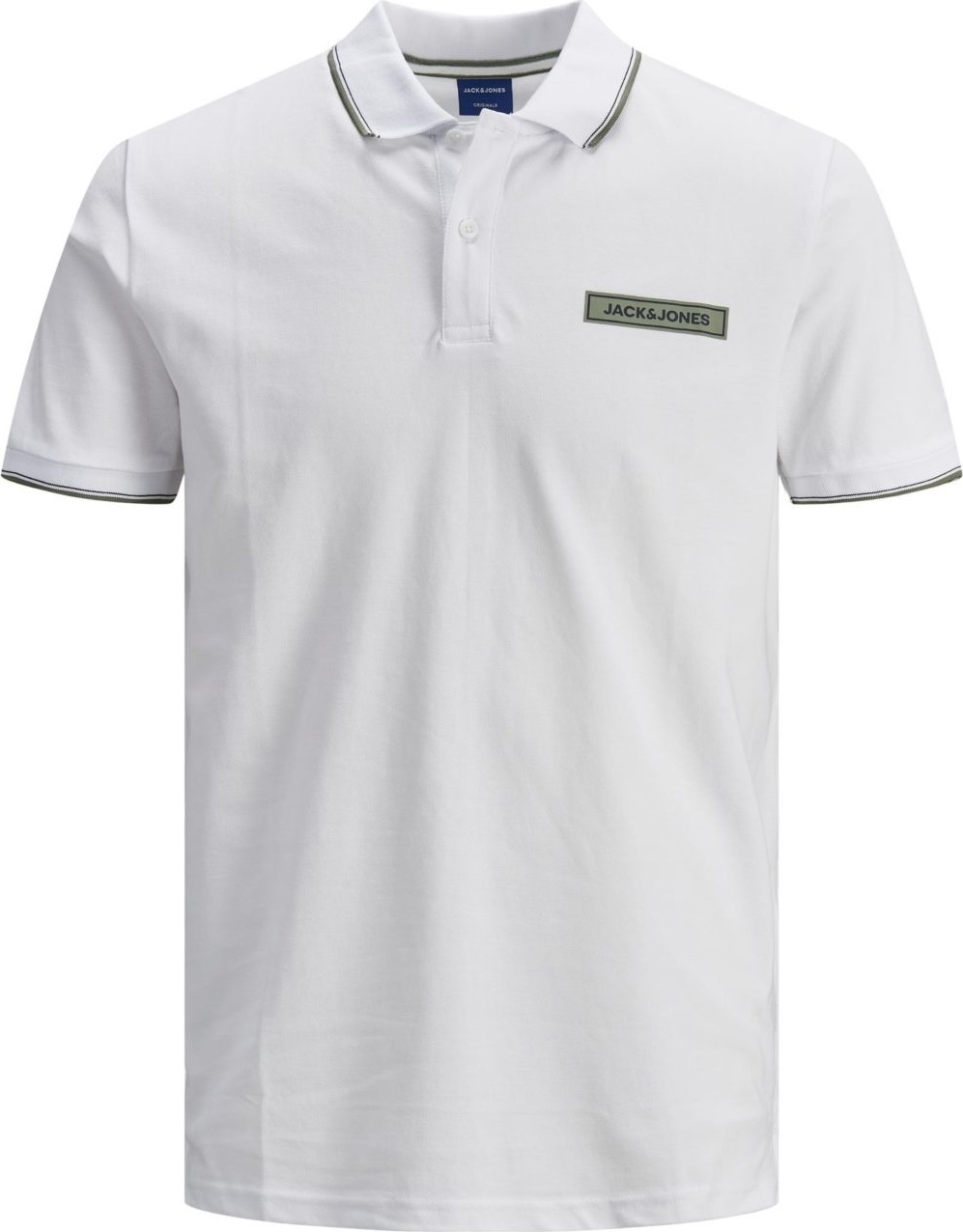 Поло JORLONDONS POLO SS UK 12186392 White Jack & Jones XXL Білий — фото 3