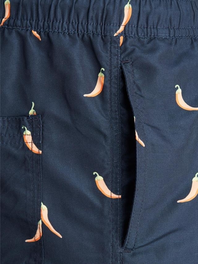 Шорти для плавання JJIBALI JJSWIMSHORTS AKM FUNNY FOOD 12184800 Navy Blazer Jack & Jones M Темно-синій — фото 5