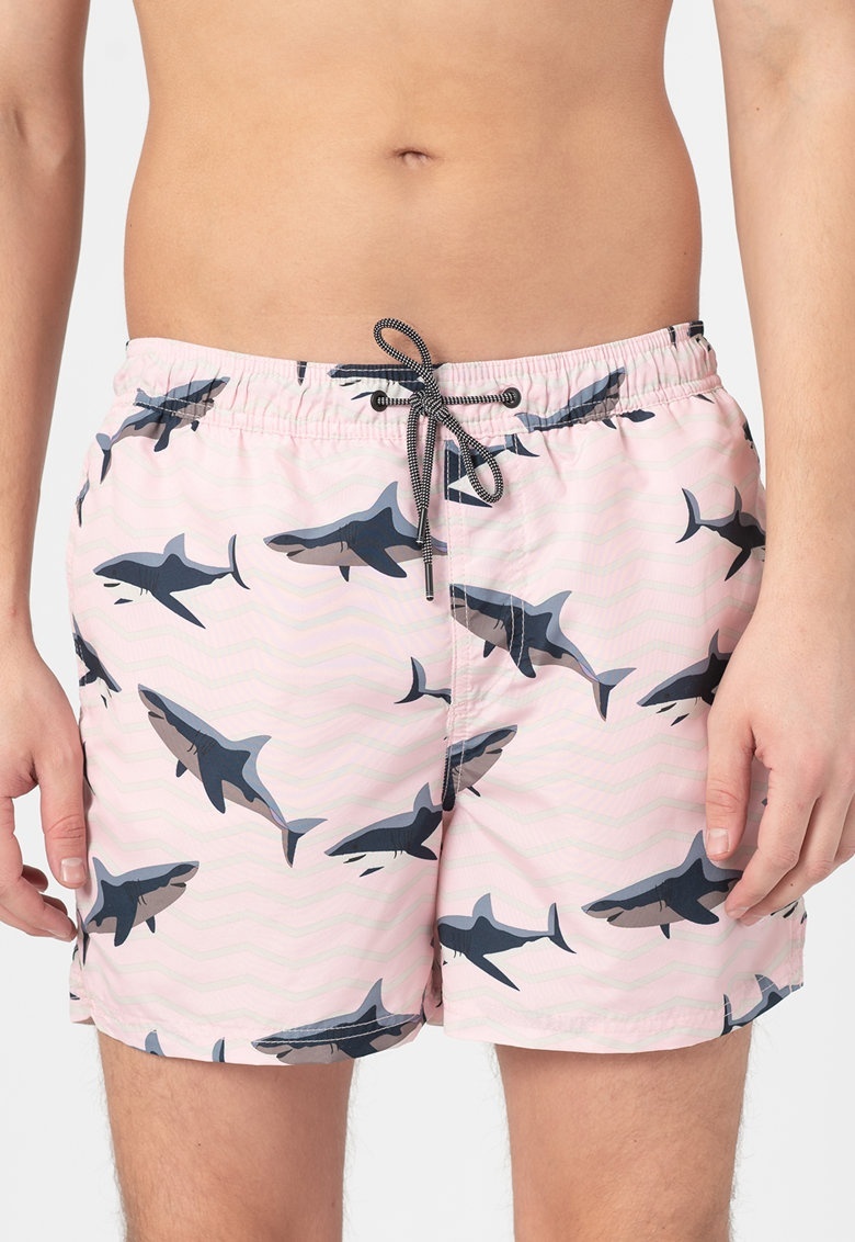 Плавальні шорти JJIBALI JJSWIMSHORTS AKM SEA ANIMALS 12184799 Pink Dogwood Jack & Jones L Розовий — фото 3