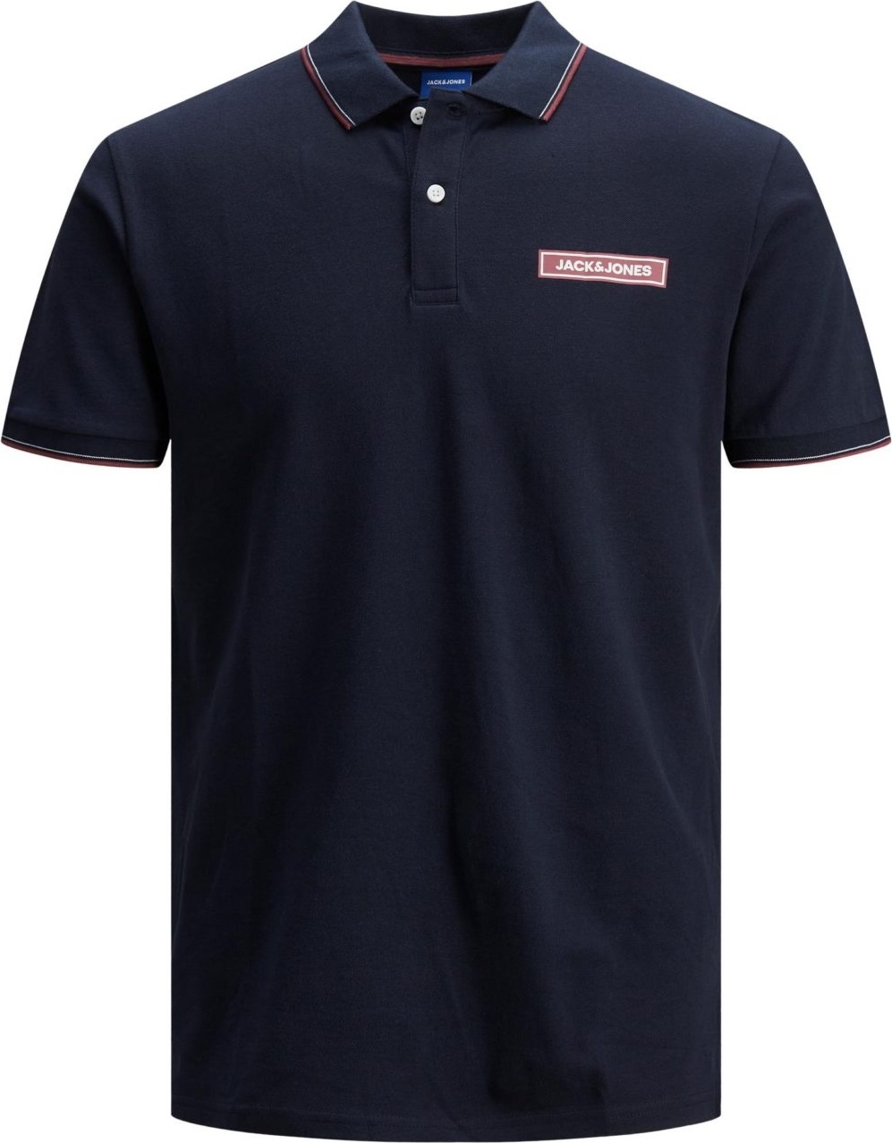 Поло JORLONDONS POLO SS UK 12186392 Navy Blazer Jack & Jones L Темно-синій — фото 3