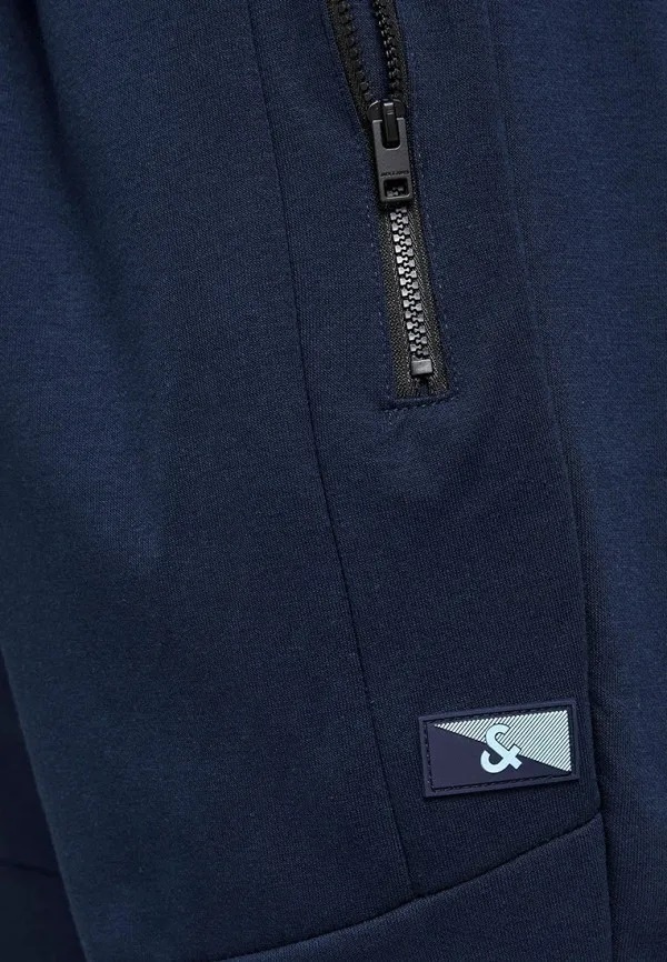 Штани JPSTWILL JJAIR SWEAT PANTS NOOS NB 12184970-Navy Blazer-Detail:MELANGE Jack & Jones M Темно-синій — фото 6