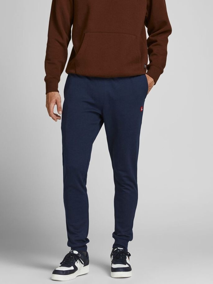 Спортивні штани JJIWILL BASIC SWEAT PANT NAFA 12185803-Navy Blazer Jack & Jones S Темно-синій — фото 3