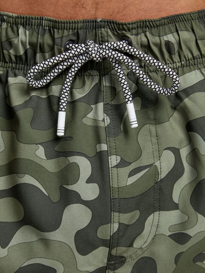 Плавальні шорти JJIMAUI JJSWIMSHORTS ST CAMO PRINT 12186940 Forest Night Jack & Jones L Хакі — фото 5