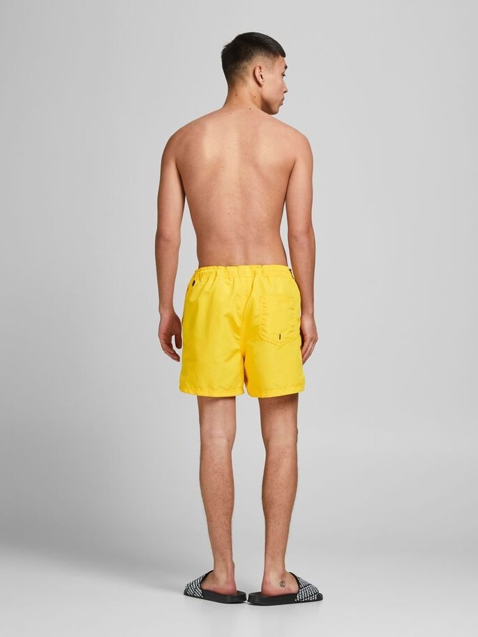 Плавальні шорти JJIBALI JJSWIMSHORTS AKM LOGO TAPE 12183810 Vibrant Yellow Jack & Jones XXL Жовтий — фото 4