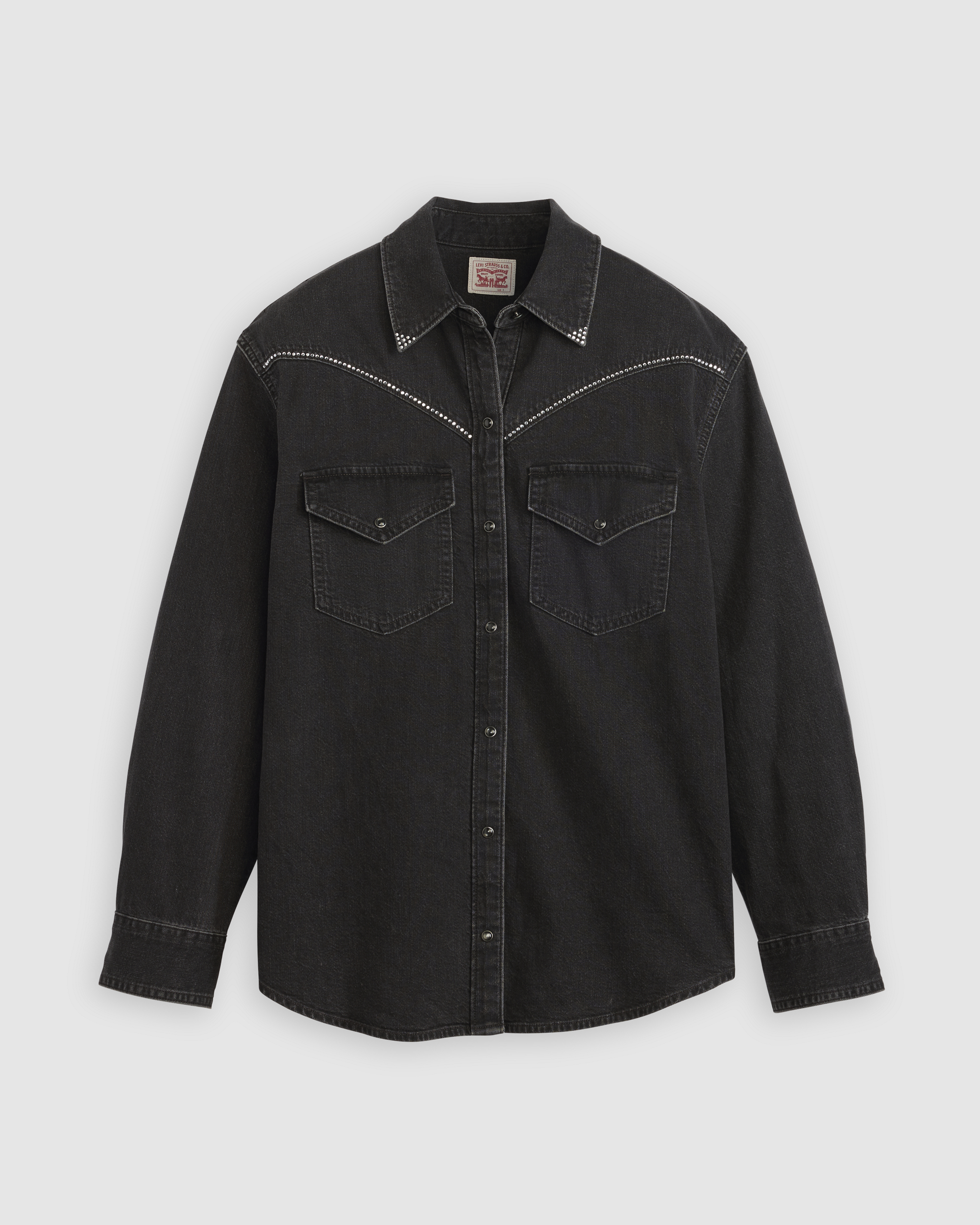 Жіноча джинсова сорочка Levi's зі стразами 1159856491 — фото 9