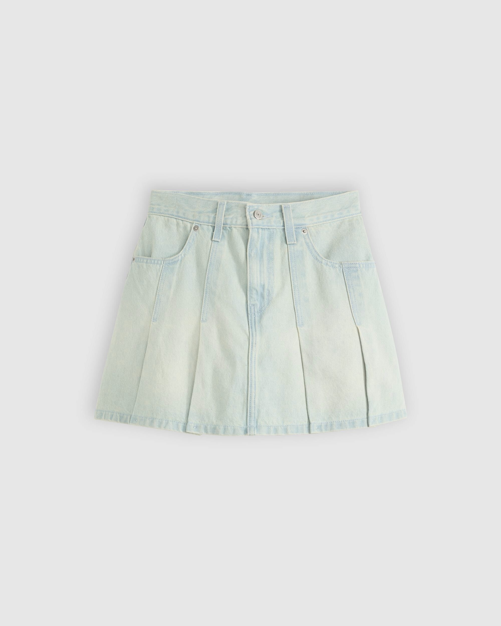 Плісована спідниця джинсова Levi's міні 1159857517 — фото 8