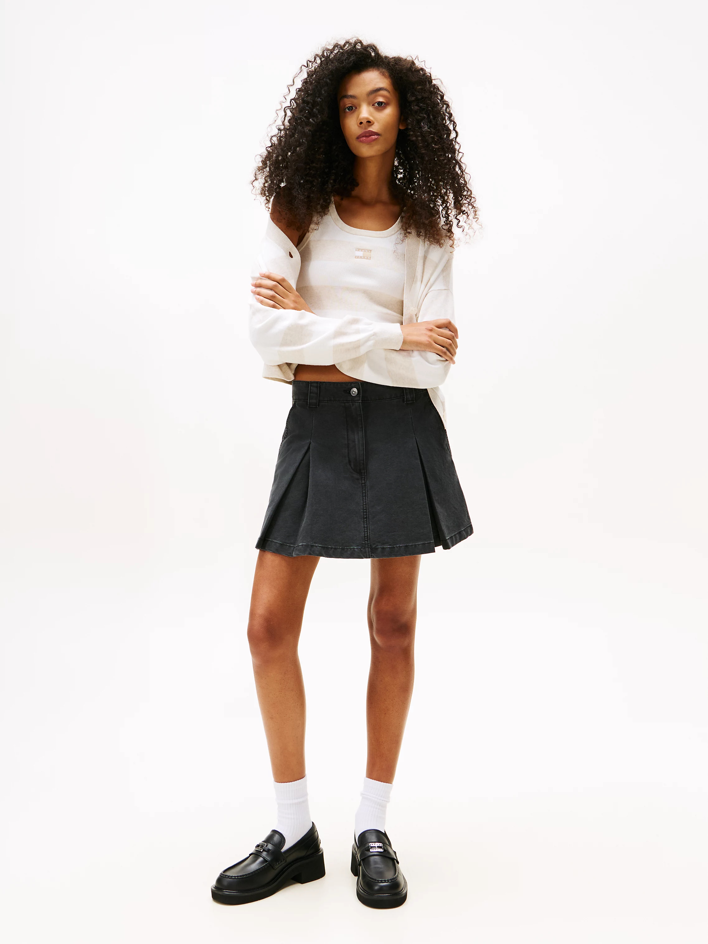 Плісована джинсова міні-спідниця Tommy Hilfiger 1159859351 — фото 1