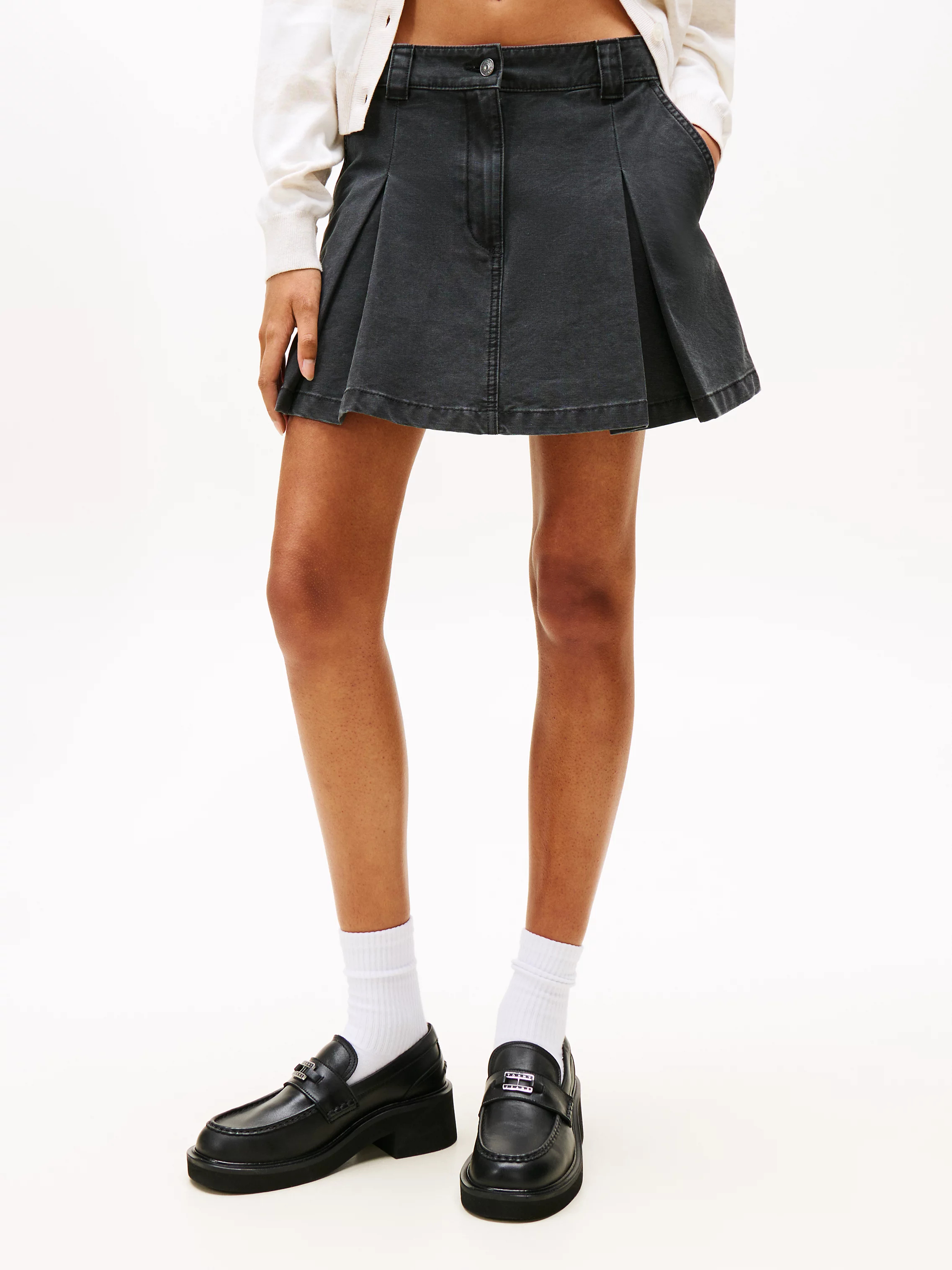 Плісована джинсова міні-спідниця Tommy Hilfiger 1159859351 — фото 2