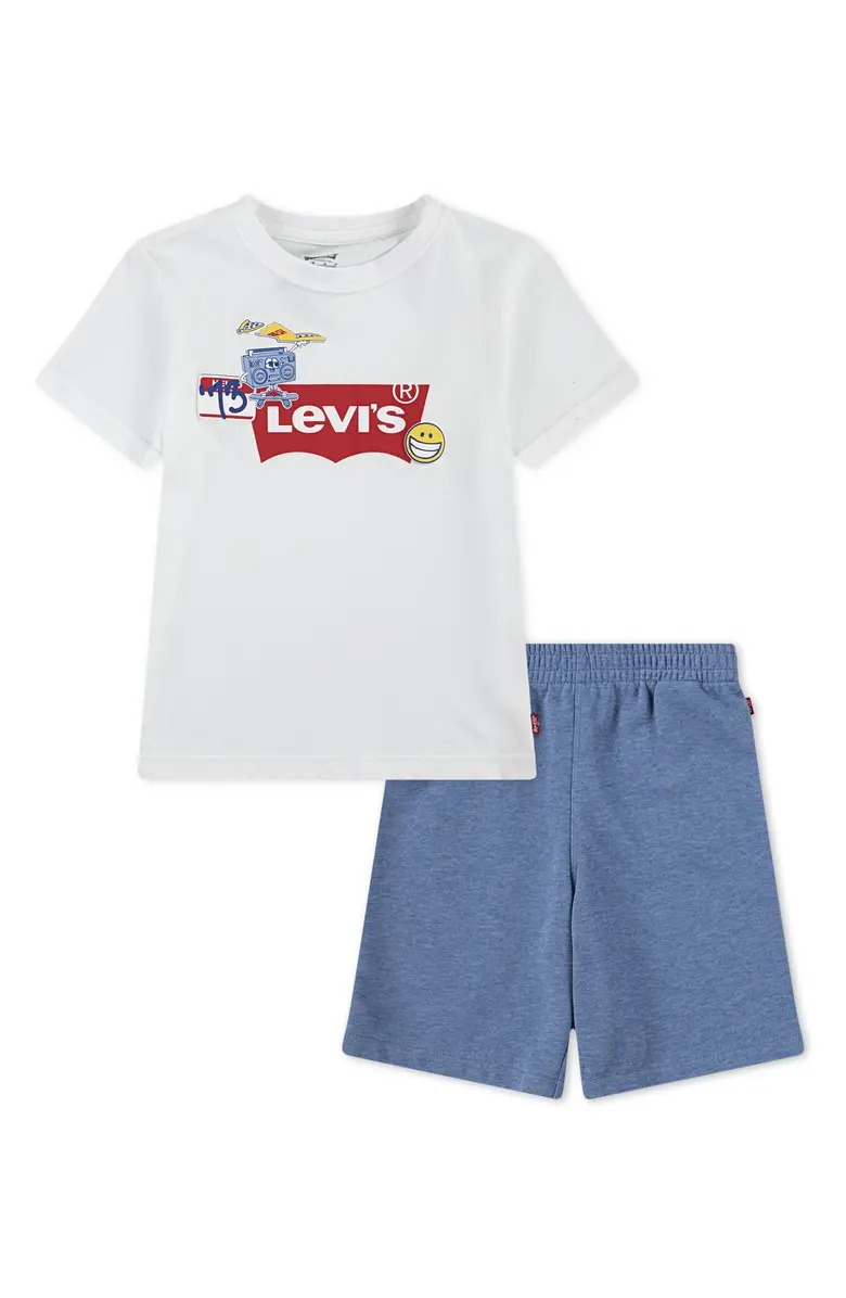 Дитячий комплект Levi's футболка та шорти 1159843575 — фото 1